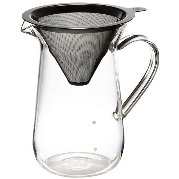 cores C761GY Titanium Cone Filter and Server Coffee Metal Filter Hot on Sale