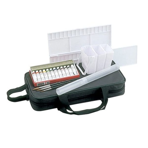 Holbein Watercolor Paint, 12 Colors, Mini Bag (Black), Medium Set, School Supplies Online