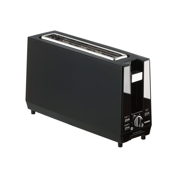 Twinbird TS-D424B Pop Up Toaster, 2-Slice, Thin, 4.3 inches (11 cm), Black For Cheap