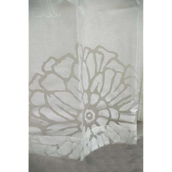 Arie Opal Lace Curtain Angular 59.1 x 88.8 inches (150 x 223 cm), White Fashion - Image 2