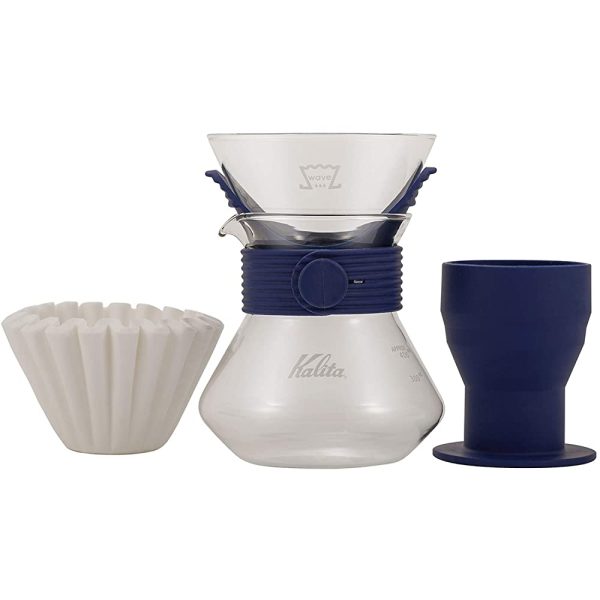 Kalita Coffee Dripper, Wave Style Up, Navy, For 2-4 People, #185 #35246 Online Sale