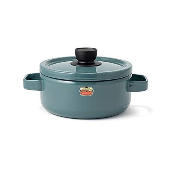 Fuji Enamel Honey Ware Solid 7.9-inch (20 cm) Casserole Smoke Blue Discount