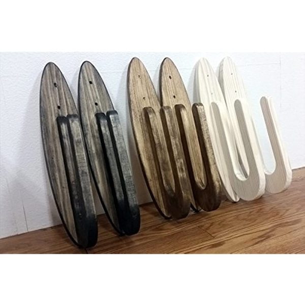 AquaRideo  Decorate Your Favorites  Wooden Board Rack Parallel White on Sale - Image 3