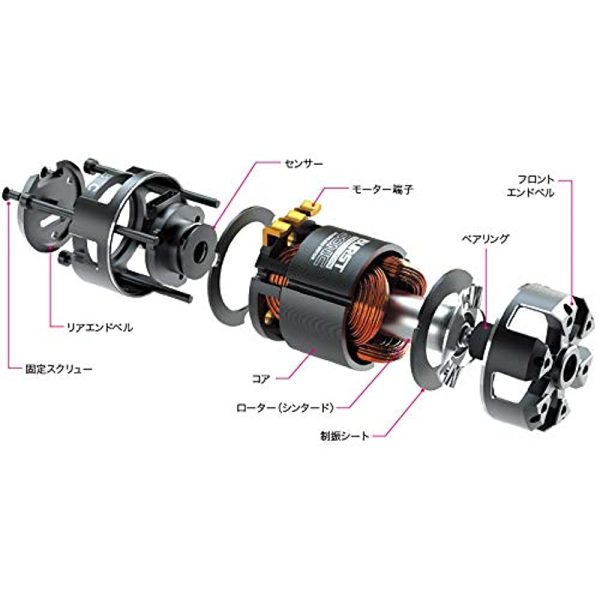 Burst Sonic 5.5T Brushless Motor Sintered, 4.9 x 0.2 inches (12.5 x 5 mm) For Discount - Image 3