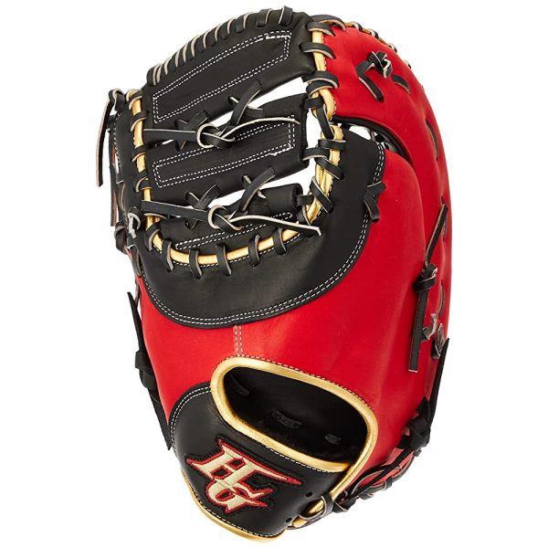 Mitt for softball   soft first baseman BSG-665F Black x Red Orange Online - Image 3