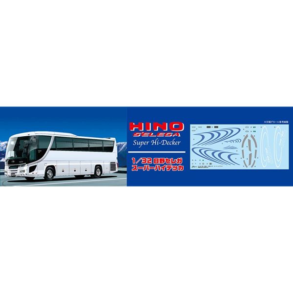 FUJIMI MODEL BUS1 1 32 SIGHTSEEEING Bus Series No. 1 SEIGA HINO SUPER HYDECKA PLASTIC MODEL on Sale - Image 2